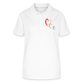 SCHÖNEN MUTTERTAG. MAMA. FEST - Stanley/Stella Frauen Bio-Poloshirt ELLISER - Weiß - Vorne - Anna (173cm)