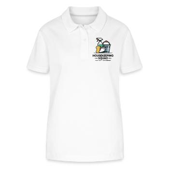 Lustiges Putzen Design - Stanley/Stella Frauen Bio-Poloshirt ELLISER - Weiß - Vorne - Anna (173cm)