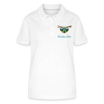 I see everything - Stanley/Stella Women’s Organic Polo Shirt ELLISER - white - Front - Anna (173cm)