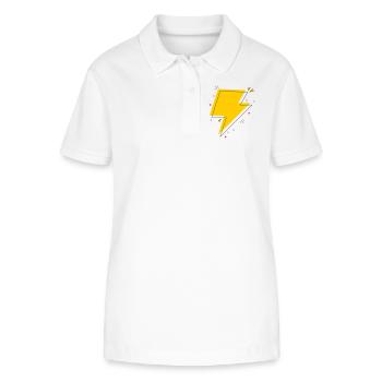 Dynamic Ray in Gelb und Schwarz - Stanley/Stella Frauen Bio-Poloshirt ELLISER - Weiß - Vorne - Anna (173cm)
