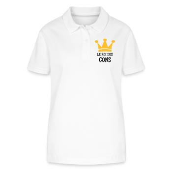 Der König von Cons - Stanley/Stella Frauen Bio-Poloshirt ELLISER - Weiß - Vorne - Anna (173cm)