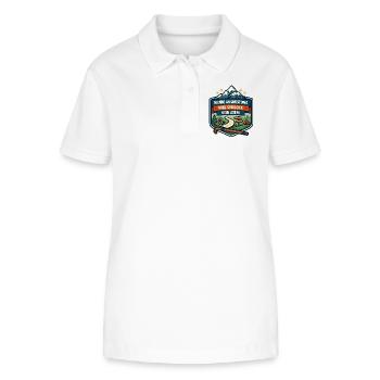 Wenig Ausrüstung Viel Strecke - Stanley/Stella Frauen Bio-Poloshirt ELLISER - Weiß - Vorne - Anna (173cm)