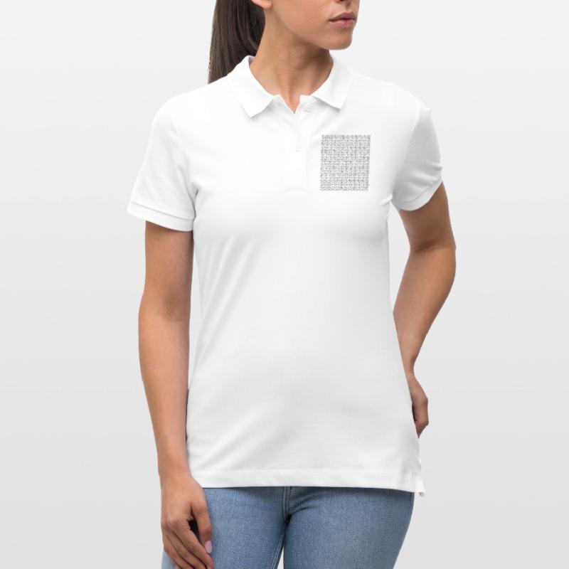 Binary code logo Stanley/Stella Women’s Organic Polo Shirt ELLISER