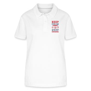 Drôle de sort de natation - Polo bio ELLISER Stanley/Stella Femme - blanc - Devant - Anna (173cm)