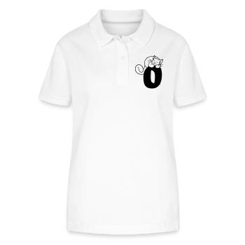 Lettre O Cat - Polo bio ELLISER Stanley/Stella Femme - blanc - Devant - Anna (173cm)