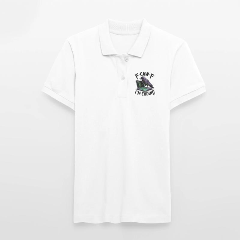 RabenCoder: Code Raven am Laptop Stanley/Stella Frauen Bio-Poloshirt ELLISER