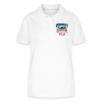 Horror Vila Haunted House Nocturnal Forest Creepy - Stanley/Stella Women’s Organic Polo Shirt ELLISER - white - Front - Anna (173cm)
