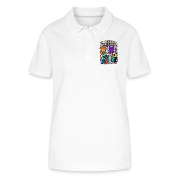mocktail spirit crew, süße tiere - Stanley/Stella Frauen Bio-Poloshirt ELLISER - Weiß - Vorne - Anna (173cm)