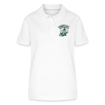 Yeast is my colleague | Brewer Humor - Stanley/Stella Women’s Organic Polo Shirt ELLISER - white - Front - Anna (173cm)