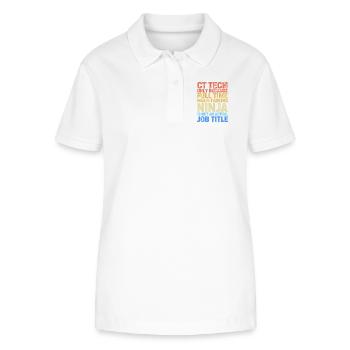 MRT Radiologe Röntgen Rad Tech Radiologie - Stanley/Stella Frauen Bio-Poloshirt ELLISER - Weiß - Vorne - Anna (173cm)