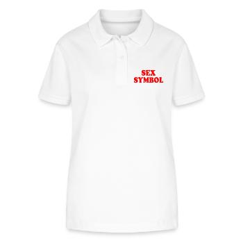 Sex symbol - Polo bio ELLISER Stanley/Stella Femme - blanc - Devant - Anna (173cm)