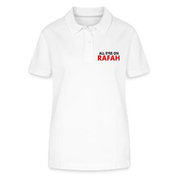 all eyes on rafah - Stanley/Stella Frauen Bio-Poloshirt ELLISER - Weiß - Vorne - Anna (173cm)