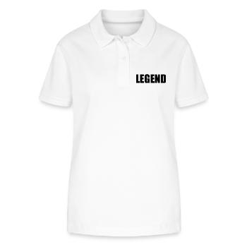 Legend - Stanley/Stella Frauen Bio-Poloshirt ELLISER - Weiß - Vorne - Anna (173cm)