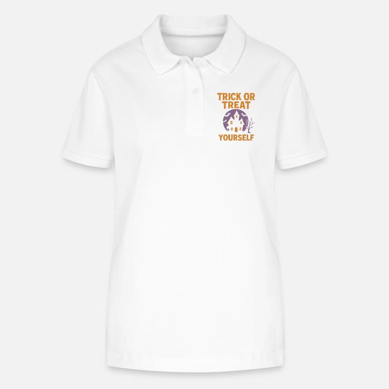 Süßes oder Saures selber - Stanley/Stella Frauen Bio-Poloshirt ELLISER - Weiß