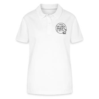 Mallorca Party Crew Sommer, Sonne & Partyfeeling - Stanley/Stella Frauen Bio-Poloshirt ELLISER - Weiß - Vorne - Anna (173cm)