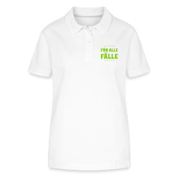 Plan B - Stanley/Stella Frauen Bio-Poloshirt ELLISER - Weiß - Vorne - Anna (173cm)