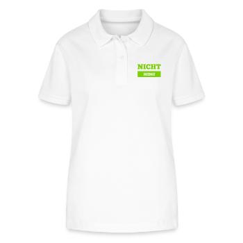 nicht zwangsläufig - Stanley/Stella Frauen Bio-Poloshirt ELLISER - Weiß - Vorne - Anna (173cm)