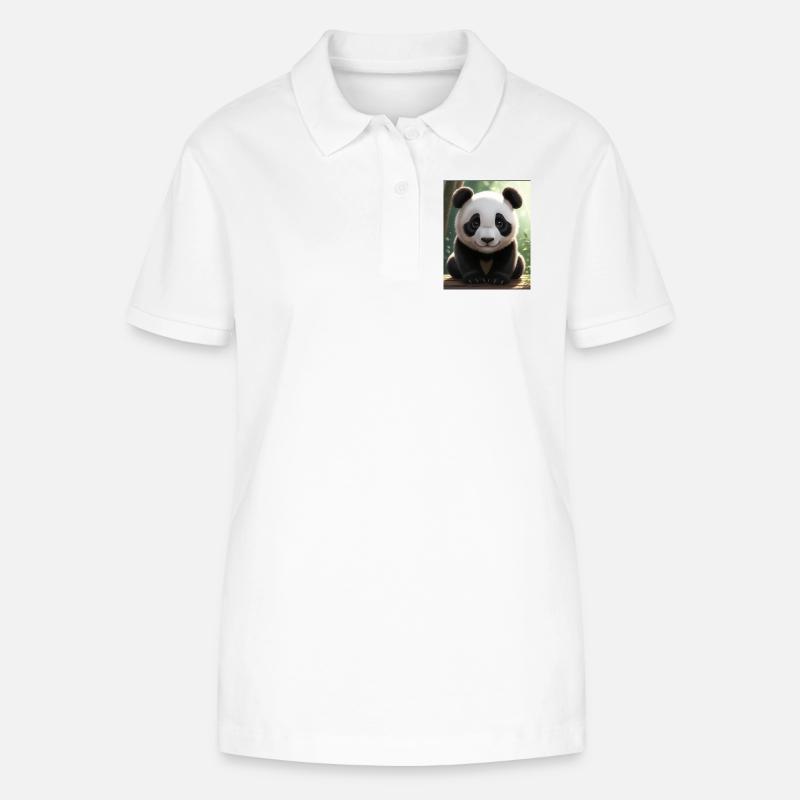 Conception Panda - Polo bio ELLISER Stanley/Stella Femme - blanc