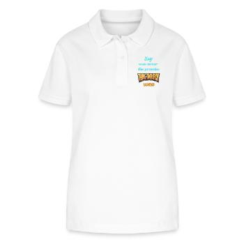 Inspiring motivational pressure - Stanley/Stella Women’s Organic Polo Shirt ELLISER - white - Front - Anna (173cm)