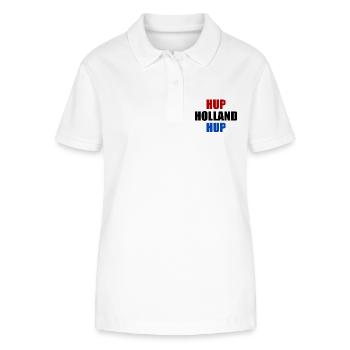 Hup holland hup - Stanley/Stella Frauen Bio-Poloshirt ELLISER - Weiß - Vorne - Anna (173cm)