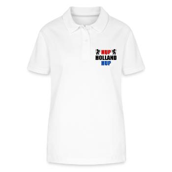 Hup holland hup - Stanley/Stella Frauen Bio-Poloshirt ELLISER - Weiß - Vorne - Anna (173cm)