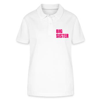 Big sister - Stanley/Stella Frauen Bio-Poloshirt ELLISER - Weiß - Vorne - Anna (173cm)