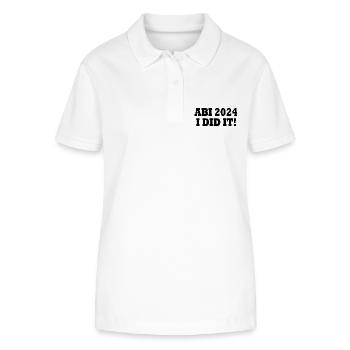 Abi 2024 - Stanley/Stella Frauen Bio-Poloshirt ELLISER - Weiß - Vorne - Anna (173cm)