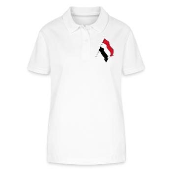 Flagge des Jemen - Stanley/Stella Frauen Bio-Poloshirt ELLISER - Weiß - Vorne - Anna (173cm)