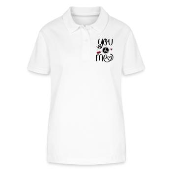 You and Me - Stanley/Stella Frauen Bio-Poloshirt ELLISER - Weiß - Vorne - Anna (173cm)