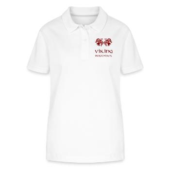 Wikinger-Nachfahre Rost - Stanley/Stella Frauen Bio-Poloshirt ELLISER - Weiß - Vorne - Anna (173cm)
