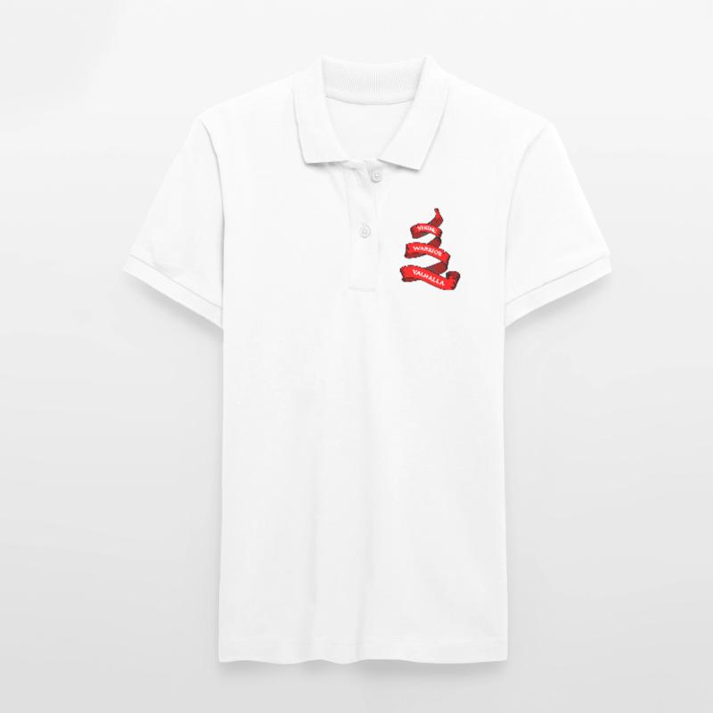 Wikinger Wimpel oder Banner rot Stanley/Stella Frauen Bio-Poloshirt ELLISER