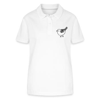 Vogel - Stanley/Stella Frauen Bio-Poloshirt ELLISER - Weiß - Vorne - Anna (173cm)