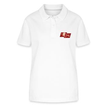 Lenin lebt Flagge - Stanley/Stella Frauen Bio-Poloshirt ELLISER - Weiß - Vorne - Anna (173cm)