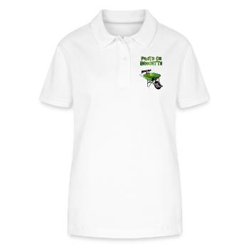 wheelbarrow driver - Stanley/Stella Women’s Organic Polo Shirt ELLISER - white - Front - Anna (173cm)
