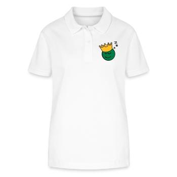 Erbsenkönig sleep - Stanley/Stella Frauen Bio-Poloshirt ELLISER - Weiß - Vorne - Anna (173cm)