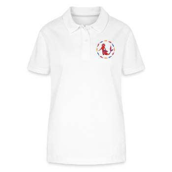 meerjungfrau e 110a - Stanley/Stella Frauen Bio-Poloshirt ELLISER - Weiß - Vorne - Anna (173cm)
