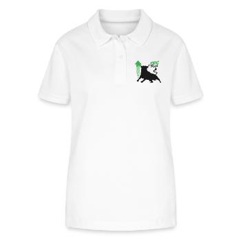 Pre Rich - En modo Bull Run - Polo ecológico mujer ELLISER de Stanley/Stella - blanco - delante - Anna (173cm)