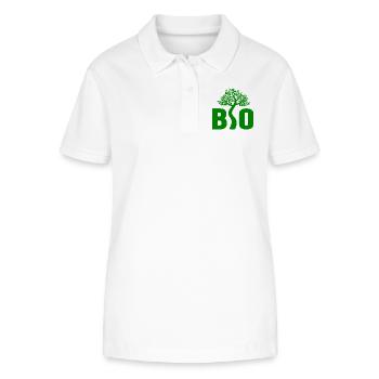 Bio Organic - Stanley/Stella Frauen Bio-Poloshirt ELLISER - Weiß - Vorne - Anna (173cm)