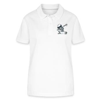 skull dabbing - Stanley/Stella Frauen Bio-Poloshirt ELLISER - Weiß - Vorne - Anna (173cm)