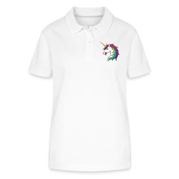 Unicron Evil - Stanley/Stella Frauen Bio-Poloshirt ELLISER - Weiß - Vorne - Anna (173cm)