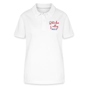 Rotterdam - Netherlands - Holland - Randstad - Stanley/Stella Women’s Organic Polo Shirt ELLISER - white - Front - Anna (173cm)