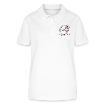 Muffin - Stanley/Stella Frauen Bio-Poloshirt ELLISER - Weiß - Vorne - Anna (173cm)