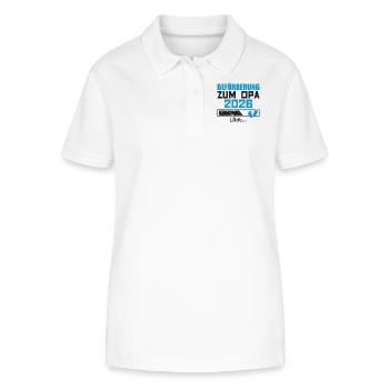 Beförderung zum Opa 2026 - Stanley/Stella Frauen Bio-Poloshirt ELLISER - Weiß - Vorne - Anna (173cm)