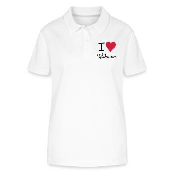 i love glühwein - Stanley/Stella Frauen Bio-Poloshirt ELLISER - Weiß - Vorne - Anna (173cm)