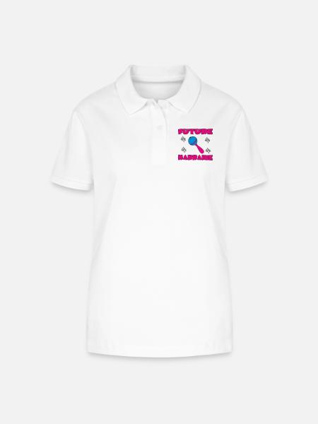 FREMTIDIG GUDMOR - Stanley/Stella ELLISER økologisk poloshirt til damer - hvid