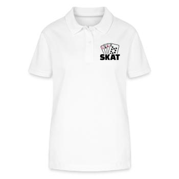 Skat - Stanley/Stella Frauen Bio-Poloshirt ELLISER - Weiß - Vorne - Anna (173cm)