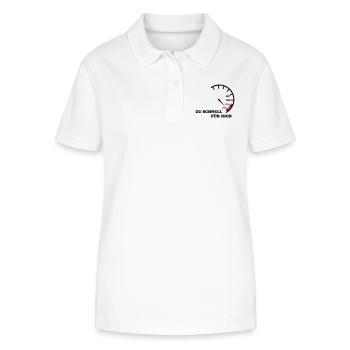 zu_schnell_fuer_dich - Stanley/Stella Frauen Bio-Poloshirt ELLISER - Weiß - Vorne - Anna (173cm)