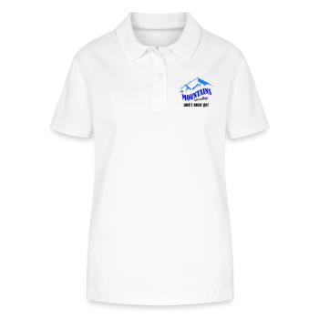 mountains are calling copy - Stanley/Stella Women’s Organic Polo Shirt ELLISER - white - Front - Anna (173cm)