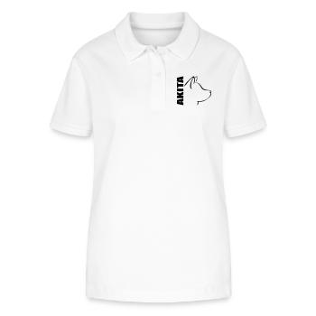 AKITA PROFILE - Stanley/Stella Women’s Organic Polo Shirt ELLISER - white - Front - Anna (173cm)
