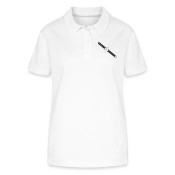 clock time clock time hourglass hourglass162 - Stanley/Stella Women’s Organic Polo Shirt ELLISER - white - Front - Anna (173cm)